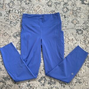 Size 6 Blue Lululemon workout leggings